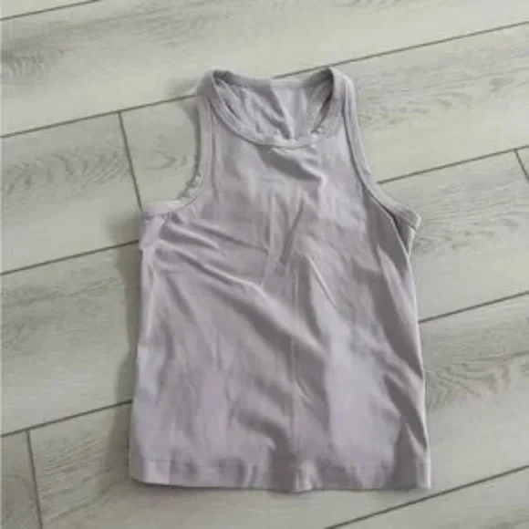 Lululemon Align Waist Length Racerback Tank Top Faint Lavender SIZE 6 - Picture 4 of 7